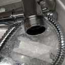 MakeFit 59 Inch Stainless Steel Shower Head Hose with Brass Nuts, Universal Replacement, Silver