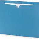 Blue Summit Supplies 100 Blue File Jackets, Reinforced Straight Cut Tab, Designed for Use in Standard Hanging Files, Letter Size, 100 Pack