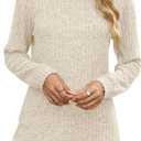 Sweaters for Women Long Sleeve Crewneck Sweatshirt Loose Casual Tunic Tops (XL)