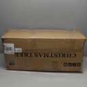 5 Ft Prelit Snow Flocked Christmas Tree with 250 Warm LED Lights, Premium Holiday Artificial Xmas Tree with 518 Realistic Branch Tips, Metal Stand for Indoor Home/Office Decor (Easy Assembly)