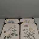 Framed Botanical Floral Wall Art, 4 Piece Vintage Flower Canvas Painting Prints for Bedroom, Rustic Floral Butterfly Pictures for Farmhouse Kitchen Living Room Dining Room Hallway Wall Decor, 11x14 In