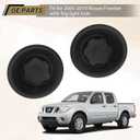 Fog Light Hole Cover Compatible with Nissan Frontier 2005-2019, Left & Right Side Grille Bezel Fog Light Cover Set, OE Replace# NI1038118, NI1039118 | 615343972909, 615343972572 (A Pair)