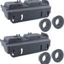 WD28X27241 Dishwasher Lower Rack Wheels Carrier Kit Replacement Part Compatible with GE Dishwasher Baskets Roller Assembly L and R Side Replaces for WD12X10439 WD12X10438 Pack of 2