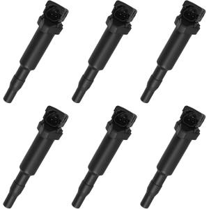 Set of 6 Ignition Coil Pack Fits for BMW 128i 328i 325i 325Ci 335i 335xi 525i 550i 528i 528xi 530i 535i 545i 650i X5 Z4 X3 2003 2004 2005 2006 2007 2008 2009 2010 2011 2012 Coil Packs Replace UF592