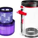 Upgraded Canister Replacement Compatible With Dyson V11 Torque Drive V11 Animal V11 Complete V11 V15 Extra V15S Detect Submarine SV14 SV15 SV22 Vacuum Dust Bucket Filter Attachments Parts 965443-01