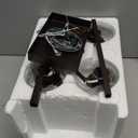 Indoi 4 Light Bathroom Light Fixtures, Oil-Rubbed Bronze Modern Vanity Lights with Clear Glass Shades, Bathroom Wall Lamp for Mirror Living Room Cabinet