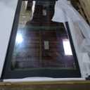 BARNSMITH 42in x 84in Mirror Barn Door with 7FT Sliding Door Hardware Kit Included, 1 Lites Full Length, Solid Wood Water-Proof PVC Surface,No Assembly Required,Black