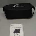 Sportneer Camping Chairs, Lightweight Outdoor Chairs with 2 Side Pockets & Storage Bag, Foldable & Portable Lawn Chairs for Camping Hiking Lawn Picnic Beach Outdoor Travel (1, Black)