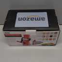 Geedel Rotary Cheese Grater, Kitchen Mandoline Vegetable Slicer with 3 Interchangeable Blades, Easy to Clean Rotary Grater Slicer for Fruit, Vegetables, Nuts (Orange)