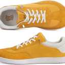 Wide Toe Box Minimalist Shoes, Casual Barefoot Shoes Fashion Sneakers for Women Men (Turmeric, 10 Wide Women/8 Wide Men)