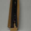 Black Curtain Rods for Windows 28 to 48 Inch,2 Pack 5/8 Inch Diameter Small Curtain Rod Set,Heavy Duty Drapery Rods with Brackets for Bedroom, Living Room, Kitchen, Patio