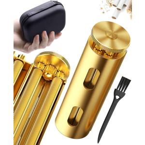 Vintage Za Roller, Za Wheel Roller, 2025 New Pure Copper Roller Machine, Solid Brass Roller, Use with 70 mm Papers, Elegant and Luxurious Roller for Men and Women