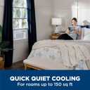 GE Window Air Conditioner 5,000 BTU AC Unit for Small Spaces up to 150 sq ft with Manual Controls & 2 Cooling Modes, Easy Install Kit, White