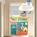 Play Couch Panel for Kids, Pet Store Role Play Cover for Modular Foam Sofa, Fits Nugget & Similar Kids Couches, Doorway/Play Couch Accessory (Pet Store)