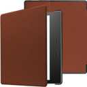 Kindle Oasis 9th/10th Generation Cover, Ultra Slim Folio Lightweight Leather Case for Kindle Oasis 7" inch (2017/2019 Release) (Brown)