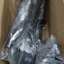 DoubleFill Pop up Pond, 27.6 x 11.81 Inch Pop up Inflatable Pond Kit Outdoor Indoor Aquarium Water Feature Container with Aeration Pump Above Ground Backyard Patio Garden Decoration, Black 13.78"L x 7.09"W x 6.89"H