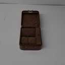 KAMIER Watch Case with Combination Lock - 4 Watch Storage and Jewelry Organizer - Watch Travel Case for Ring and Watch Storage, PU Leather Travel Watch Case, Ideal for Gift (With Gift Box), Brown