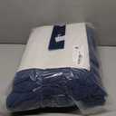 Bedsure Gentlesoft 100% Cotton Blanket Queen Size for Bed - Breathable and Soft, Thick Cozy Waffle Weave Christmas Blanket Gift for Women, Navy, 90x90 Inches