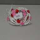 Dual Color & Timer 8 Modes - 6 FT 48 LED Prelit Lighted Valentines Garland Valentines Day Decorations, Valentines Day Garland with Red Pink Heart Lights for Mantle Table Home Wedding Valentine Decor