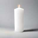 White Pillar Candle Set - 2 Unscented Decorative,Parties, Large Candles, White Candle Columns, Column Candles Clearance or Kwanzaa, 2.4" x 6" (2PC, 6cmX15cm)