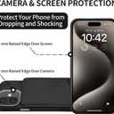 GUERNICA for iPhone 16 Wallet Case with RFID Blocking Card Holder for Women Men, Kickstand Shockproof Phone Case for iPhone 16(6.1"),Black