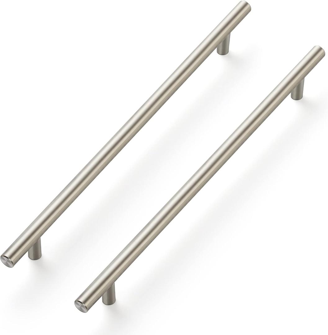 Ravinte 12-1/2 Inch Cabinet Handles Brushed Nickel Stainless Steel Kitchen Cupboard Hardware Cabinet Handles 10" Hole Center 4 Pack