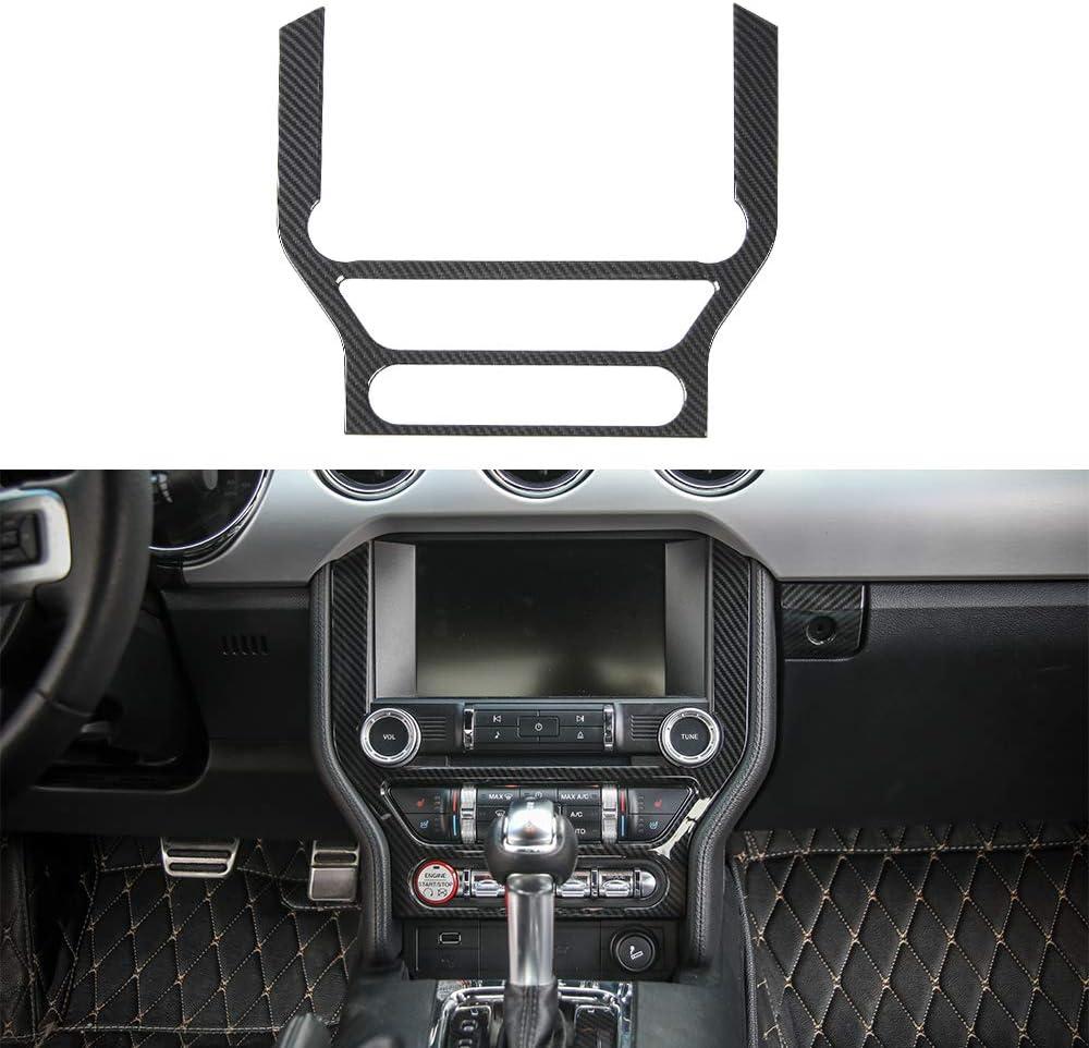 Carbon Fiber Center Console Dash Panel Trim for Ford Mustang 2015-2023 Interior Accessories