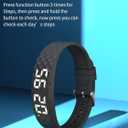 Non-luetooth Led Fitness Tracker Watch No App No Phone Required Fitness Watch Pedometer Watch with Steps Calories Sleep Tracker Alarm Clock for Man Women Black
