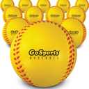 GoSports Foam Training Baseball 12 Pack - Regulation Size Foam Baseballs for Soft & Safe Throwing, Catching and Batting Practice