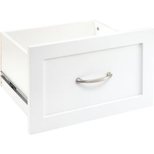 ClosetMaid SuiteSymphony Wood Closet Drawer, Add On Accessory, Shaker Style, For Storage, Closet, Clothes, 16.65 x 9.96 Size for 16 in. Units, Pure White