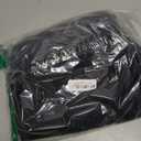 WLLWOO Large Tote Bag, Zipper Shoulder Bag for Women Trolley Sleeve 15.6 Laptop Travel Work Daily Nurse Gym (Black)