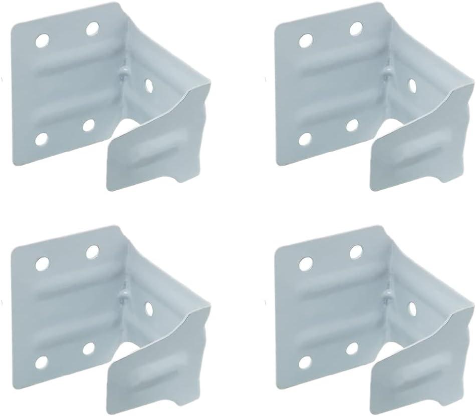 4Pcs Center Support Brackets, Window Blinds Headrail Brackets, Mini White Blind Mounting Brackets for 2" Low Profile Window Blinds Headrail Holder