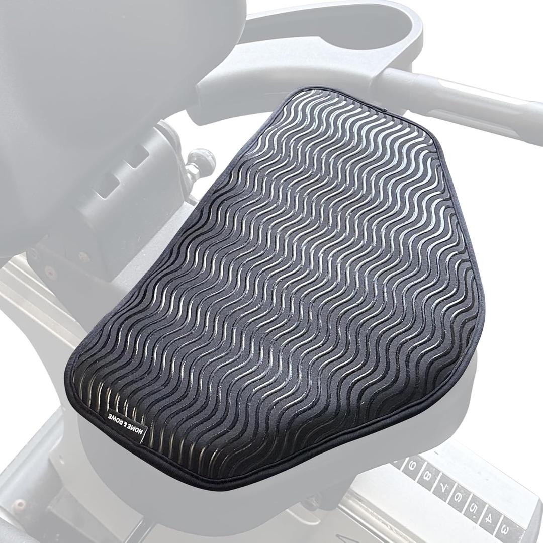 Home & Rowe Universal Recumbent Bike Seat Cushion - Thickness of 1.25" Anti-Slip Seat Pad for Recumbent Exercise Bikes, Schwinn Exercise Bikes - Double-Sided Silicone Printing