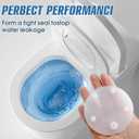 6-Pack Silicone Flapper Seal Compatible with American Standard VorMax Toilet Tank, Replacement for 7381424-100.0070A, 3-Inch Toilet Tank Gasket Seal to Fix Leaks and Phantom Flushing