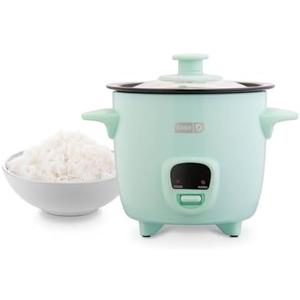 Amazon.com: DASH Mini Rice Cooker Steamer with Removable Nonstick Pot, Keep Warm Function & Recipe Guide, .5 Quart, for Soups, Stews, Grains & Oatmeal - Aqua: Home & Kitchen