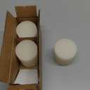 Simply Soson 3x3 inch Ivory Pillar Candles Set of 3, Rustic Texture, Unscented Ivory Candles, Dripless Candles, 3 inch Pillar Candles Ideal as Wedding, Parties, Spas, Dinner, Home Decoration, Church