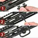 2 x QD Swivels,Quick Detachable Sling Swivels,Sling Attachments Sling Swivel Studs (1.25inch QD Swivel Mounts(2pcs))