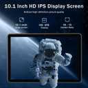 Tablet 10 Inch Android 14 Tablet, 16GB RAM 128GB ROM, 1TB Expansion, Octa-core, Large Capacity Battery, 5MP + 8MP Dual Camera, 5G/2.4G WiFi, Bluetooth 5.0, GPS, Drop-Proof Case - Black (Black)