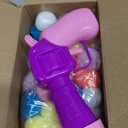 MeoHui 31Pcs Cat Ball Toy Launcher Gun,Cat Balls Fetch Toy,30Pcs Plush Fuzzy Balls Launcher Cat Toy for Cats with 1 Gun, Funny Interactive Cat Toys for Bored Indoor Adult Cats, Cute Kitten Kitty Toys