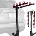 Bike Rack for Car, 245 LBS 4 Bike Rack Hitch Mount with 2'' Hitch Receiver