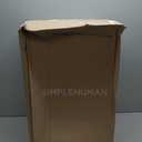 simplehuman 50 Liter / 13 Gallon Semi-Round Kitchen Step Trash Can with Secure Slide Lock, Grey Plastic