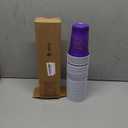 Ziliny 50 Pack 50th Birthday Decorations Birthday Cups 16 oz Disposable Plastic Gold and Purple Cheers to 50 Years Cups for Men Women Hot Cold Drinks for Wedding Anniversary Supplies(Purple)