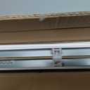 Lotus & Windoware Cordless Faux Wood Blind, Smooth, Bright White, Privacy Slats, Blinds for Indoor Windows, 38" Wide x 48" Long