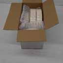 U-QE 100 Pieces Ivory Plastic Plates for Party - Ivory Disposable Plastic Plates - Heavy Duty Disposable Platos Including 50 Dinner 10 '' & 50 Dessert 7.5 '' for Christmas