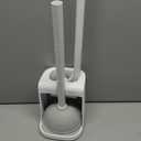 Toilet Brush and Plunger Set Hidden, S-Shaped Toilet Brush Plunger Combo, Perfect for Homes, Apartments & Bathrooms (White)