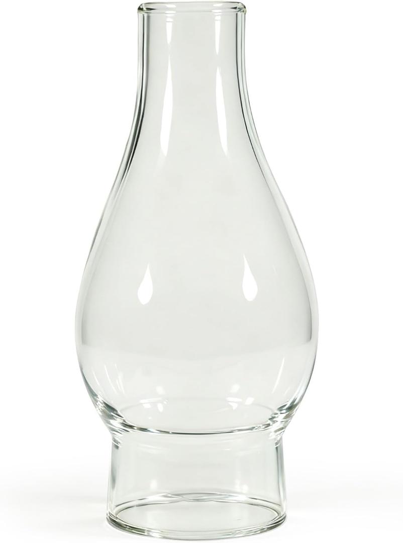2.5 x 7.5Inch Clear Glass Lamp Chimney for Vintage and Antique Style Fixture Replacement Globes & Shades, Handblown Clear Glass Chimney Lamp Shade for Oil Lamps Wall Lamps Home Decor
