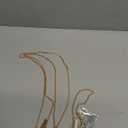 Metal Phone Chain, Crossbody Detachable Phone Lanyard with 1*Wrist Strap & 2* Tether Tabs for iPhone and Smartphones (Gold,Extend)