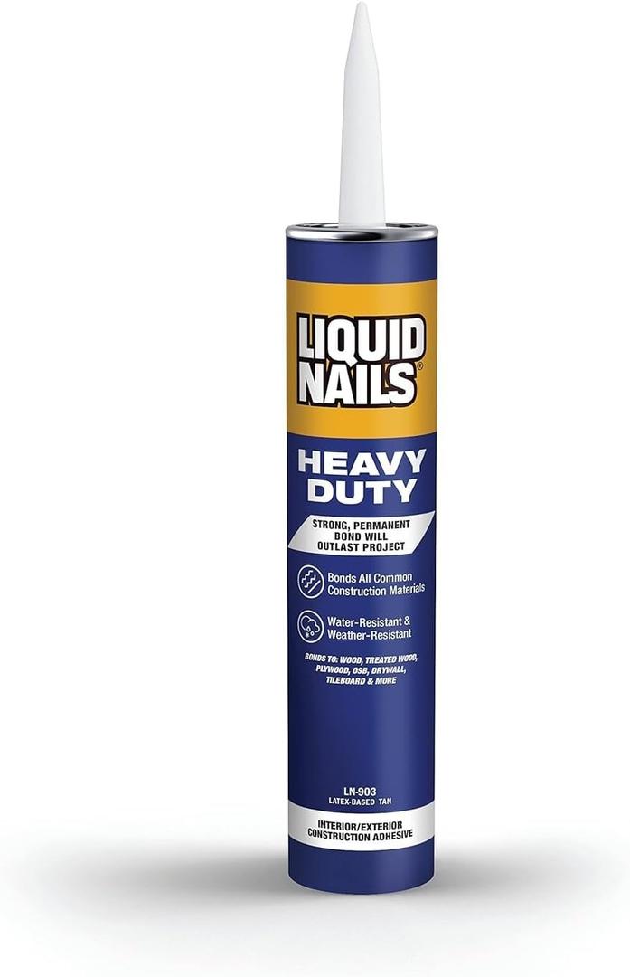 Liquid Nails LN-903 12 Pack Heavy Duty Construction Adhesive, Tan