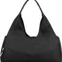 Forestfish Yoga Gym Bag For Women With Shoes Compartment & Wet Dry Storage Pockets Lightweight Duffel Bag, Black