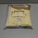FOSSA Duvet Cover Set 100% Washed Cotton Linen Feel Super Soft Breathable Cozy 3 Pieces Bedding Sets Solid Pastel Yellow Twin (Twin (68"  90"), Light Yellow (No Comforter))